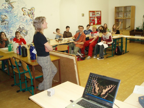 Projektov vuka v 9.B - hodina chemie